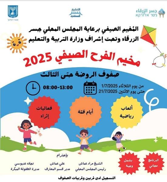 ختام مُشرق للمخيمات الصيفية 2025 في جسر الزرقاء: صيف من الفرح والتجربة والنمو 🌞