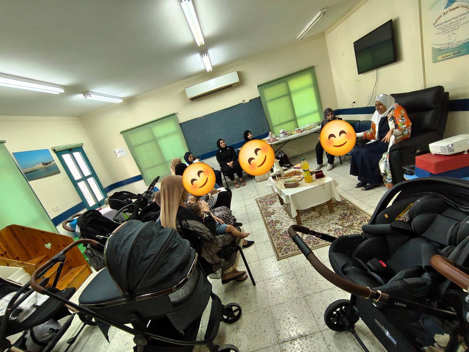 ما بعد الولادة هو عنوان الورشة التي مررتها المعالجة العاطفية  نظام هياجنة من مركز جيل الطفولة في المجلس المحلي،  للأمهات في مركز رعاية الام والطفل في جسر الزرقاء.