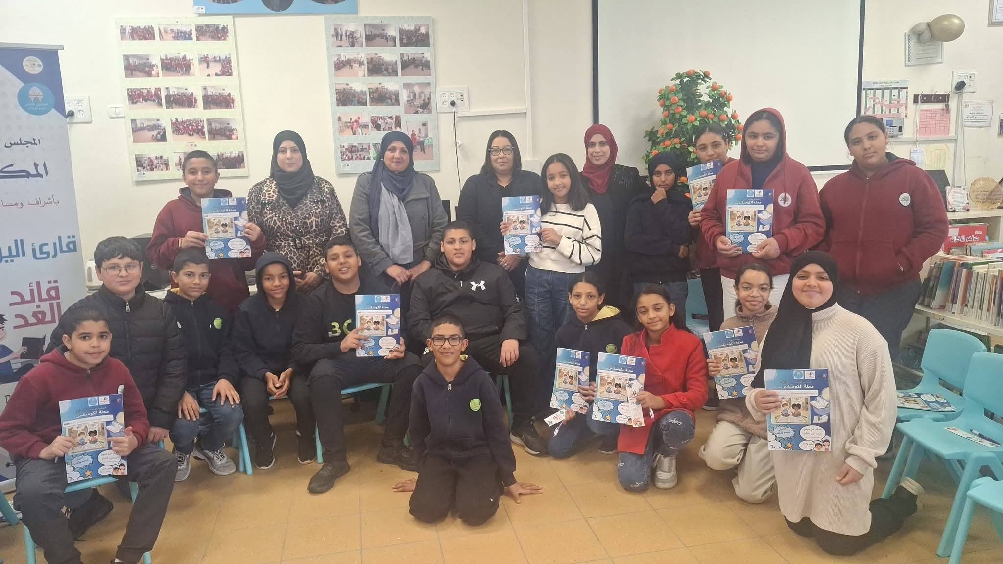 المجلس المحلي جسر الزرقاء يختتم دورة الكوميكس في المكتبة العامة 🙏👇
